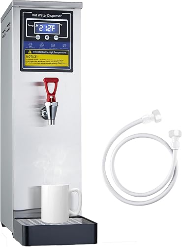 Dispensador de agua caliente, caldera de agua comercial, calentador eléctrico, máquina de agua caliente, acero inoxidable, 30 L (8 galón), control