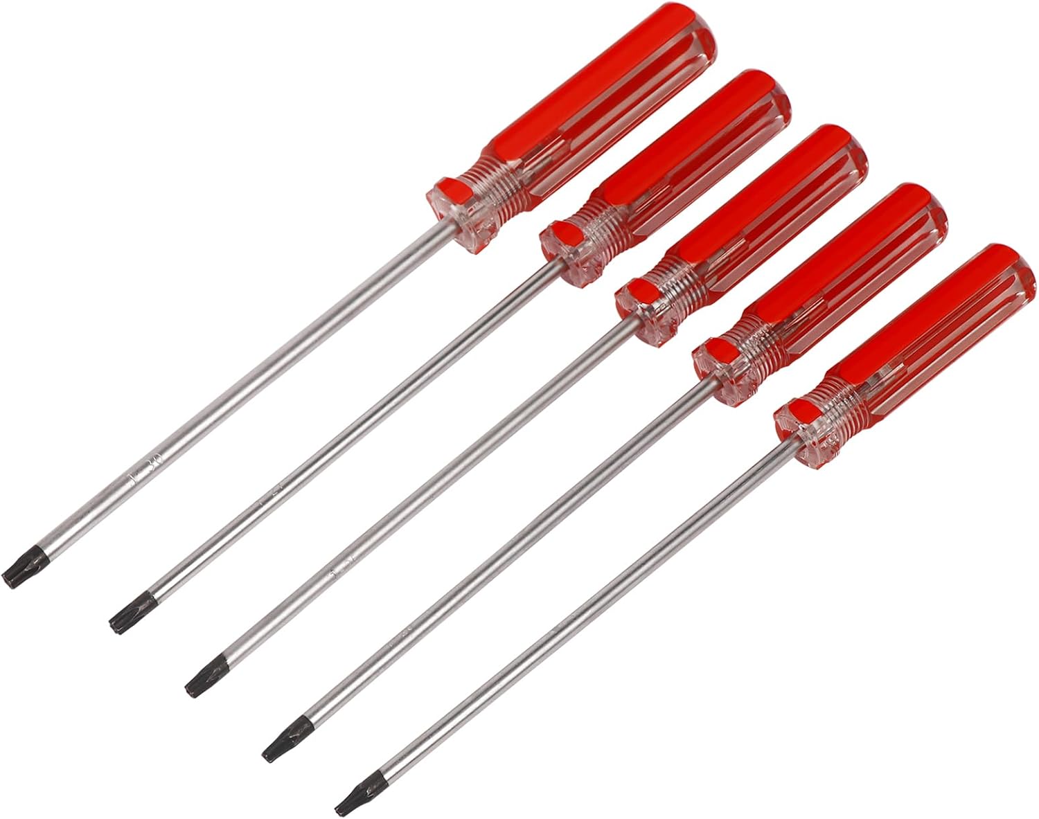 5 PACK T15 T20 T25 T27 T30 Torx Screwdriver Set, 6inch Magnetic Torx Driver Star Bit Screwdrivers for Computer Repairing, Automobile Tools and Home Appliances