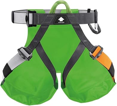 PETZL CANYON CLUB Canyoning Harness with Protective Seat - Green/Black, One Size