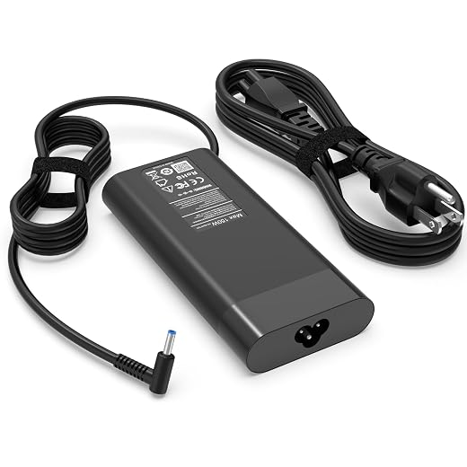 150W AC Charger Fit for HP Zbook 15 16 17 15u 15v G3 G4 G5 G6 G7 G8 G9 ZBook Studio X360 G5 ZBook Studio Fury Power G3/4/5/7/8/9/10/11 OMEN Pavilion Gaming 15 17 Victus 15 16 TPN-CA11 TPN-DA09 Laptop