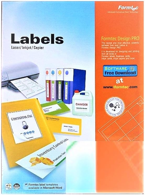 Formtec Labels 105x57mm 10 Labels Per Sheet FTGS1010 Buy Online at