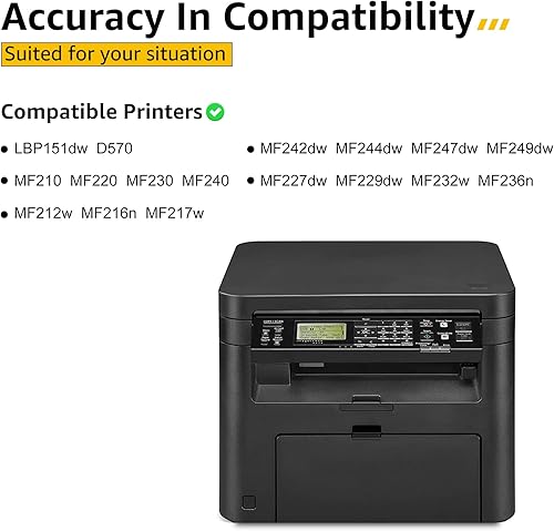 Miniatura 2 de CMYBabee Compatible con Canon 137 Cartucho de tóner negro de repuesto para CRG137 ImageClass MF236n D570 LBP151dw MF247dw MF249dw MF232w MF242dw