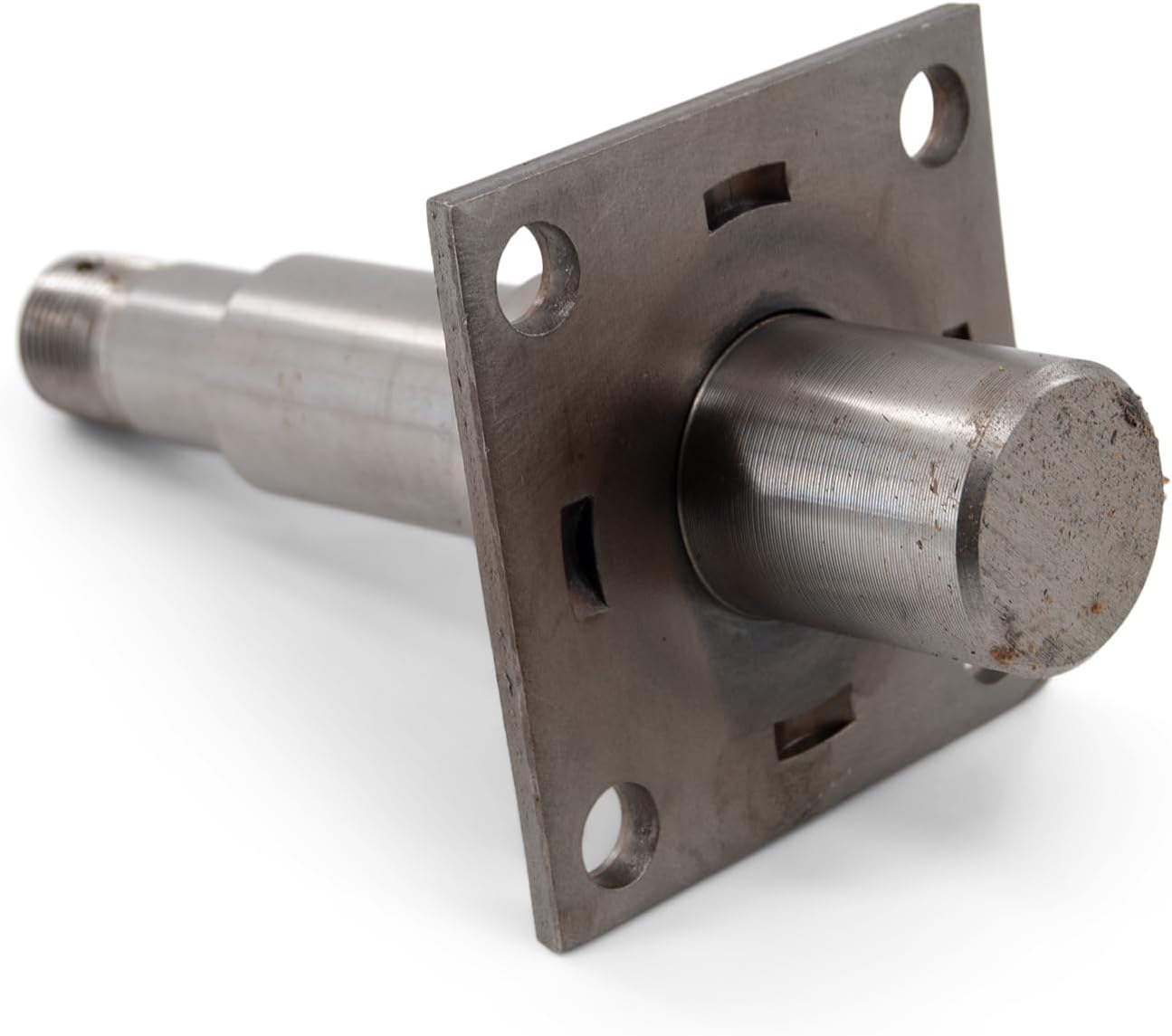 Sturdy Built Trailer Spindle for 3,500 lb #84 Axle Weld On 1 1/2 inch Round with Brake Flange