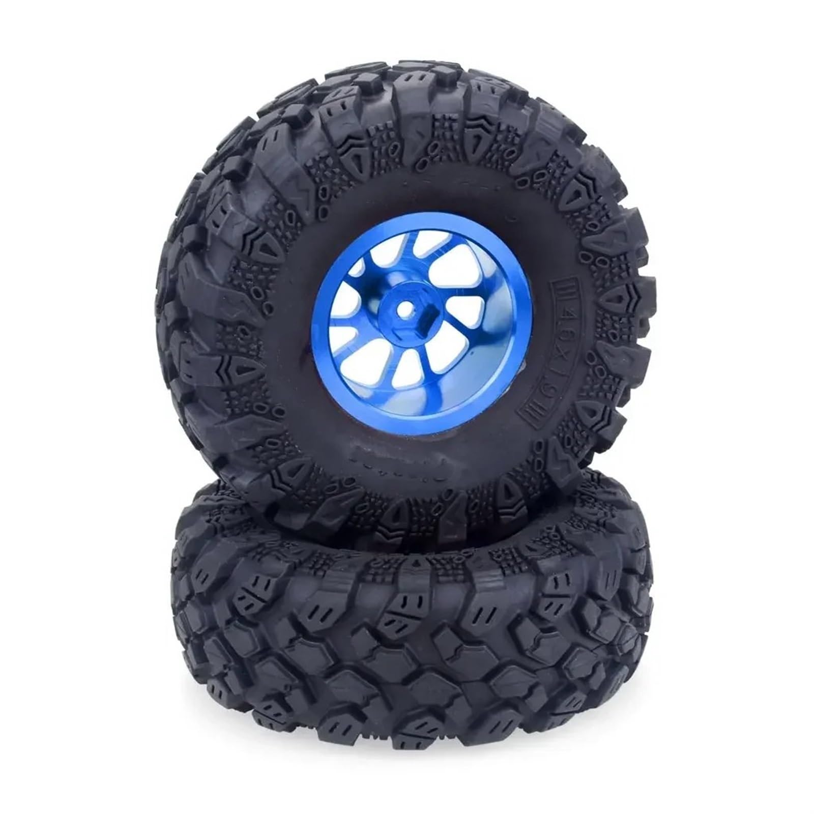 Neumáticos RC para Redcat para HPI para FTX para Mauler para TRX4 para Tracción para Hobby para Founder II Ruedas Y Neumáticos para Camión RC 1/10(Blue)