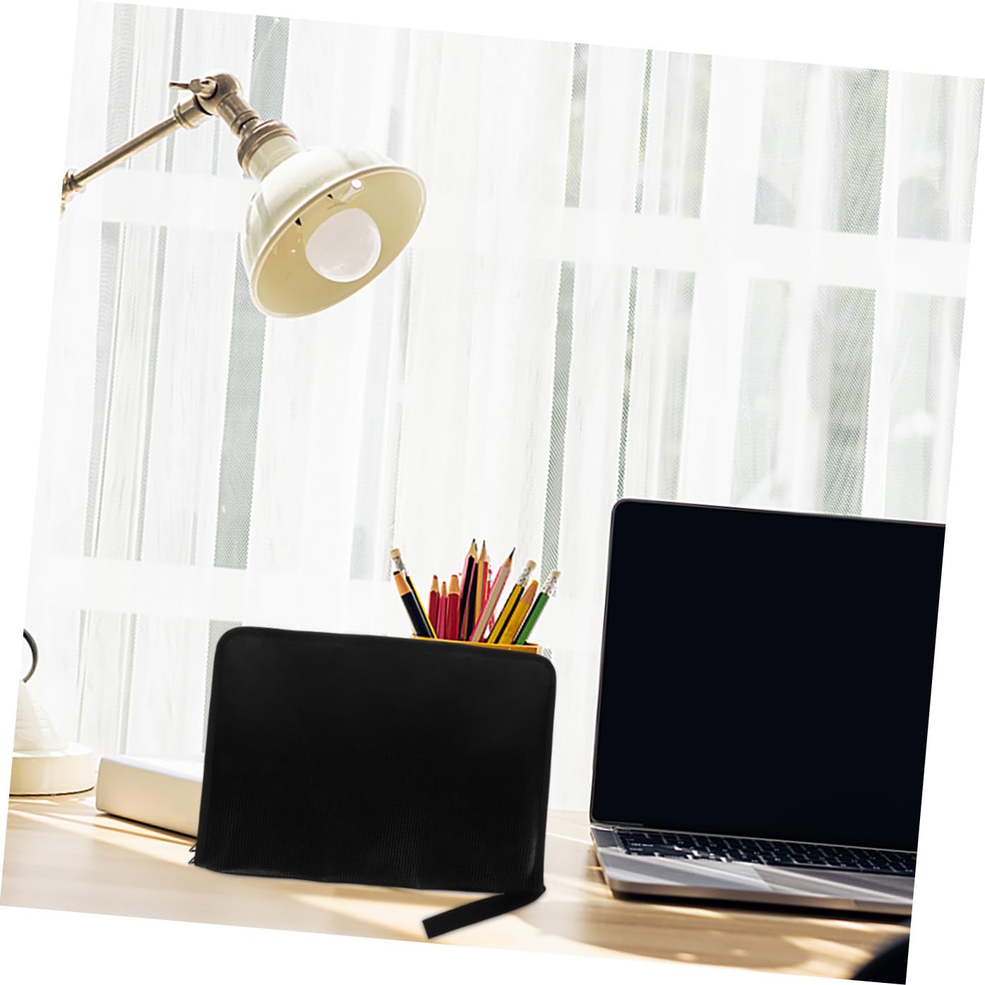 jojofuny Borsa Portadocumenti Ignifuga Rivestita in Silicone Organizer Espandibile Per Documenti Carte Passaporti Denaro Certificati Portatile Per Impiegati Studenti Viaggiatori d Affari