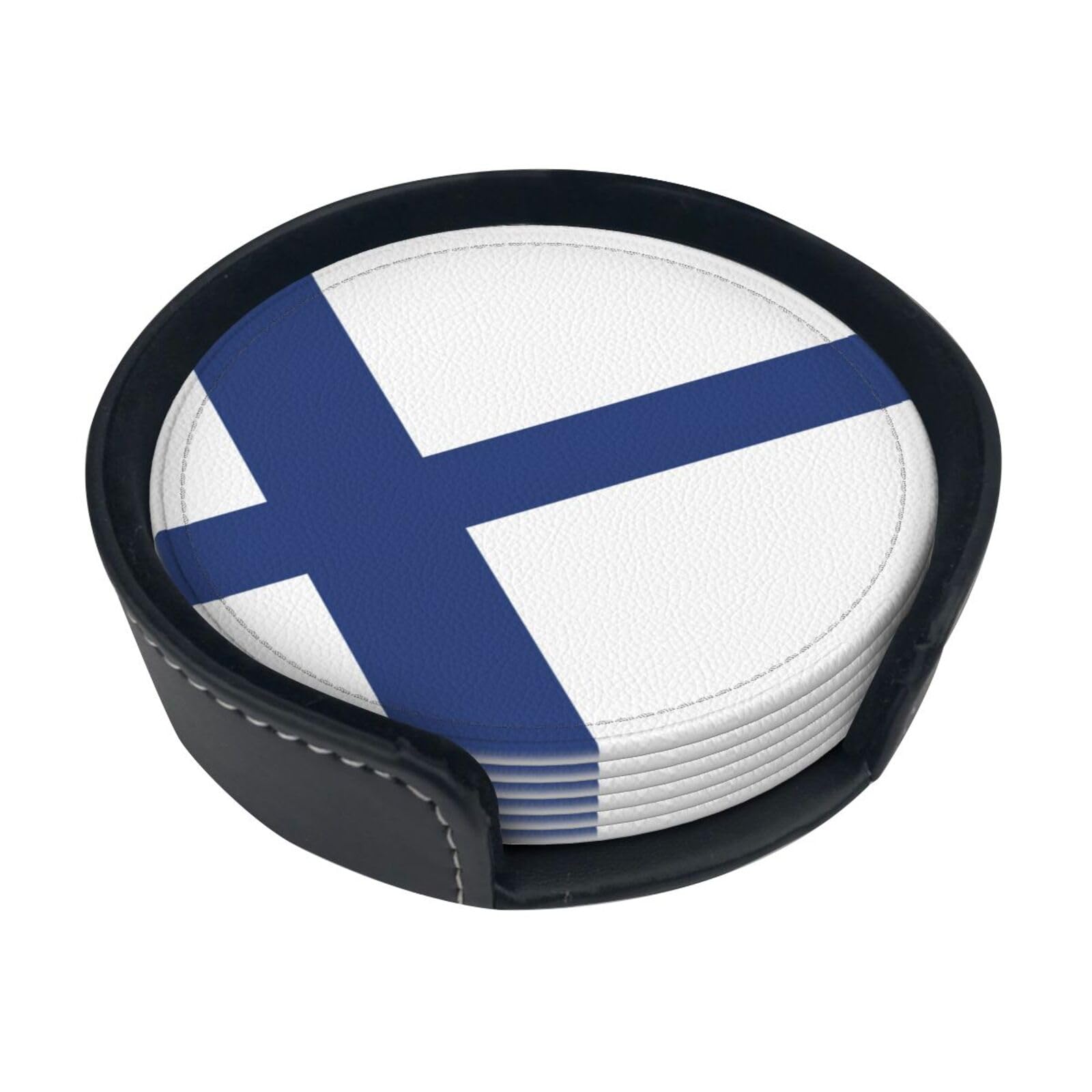 Dessous de verre drapeau finlandais pour décoration de table et apéritif convivial