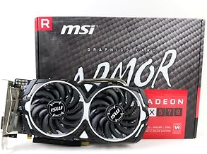MSI Gaming Radeon RX 570 256-bit 8GB GDRR5 DirectX 12 VR Ready CFX Graphcis Card (RX 570 ARMOR 8G OC) (Renewed) GPU