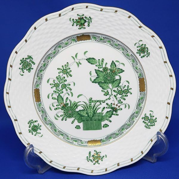 ヘレンド インドの華 グリーン プレート 19cmペア ヘレンド インドの華