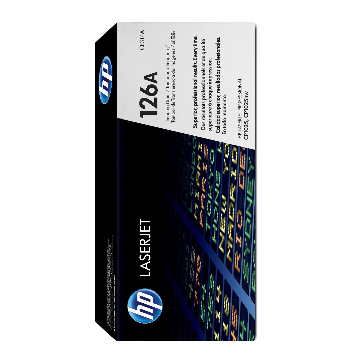 HP 126A CE314A, Tamburo Originale HP da 14000 pagine in nero, 7000 pagine a colori, Compatibile con le Stampanti HP LaserJet CP1025 e CP1025nw