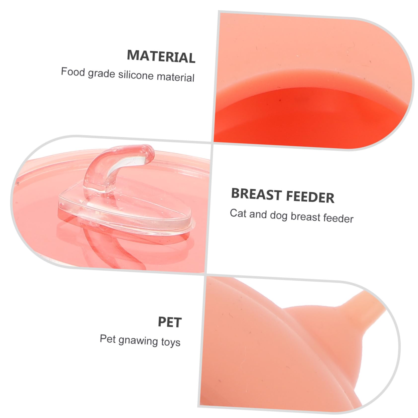 Toyvian Pequeño Accesorio De Alimentación para Mascotas Tetinas De Silicona Resistentes Altas Temperaturas Distribuidor De Leche para Cachorros y Gatitos Juguete Interactivo para Entrenami