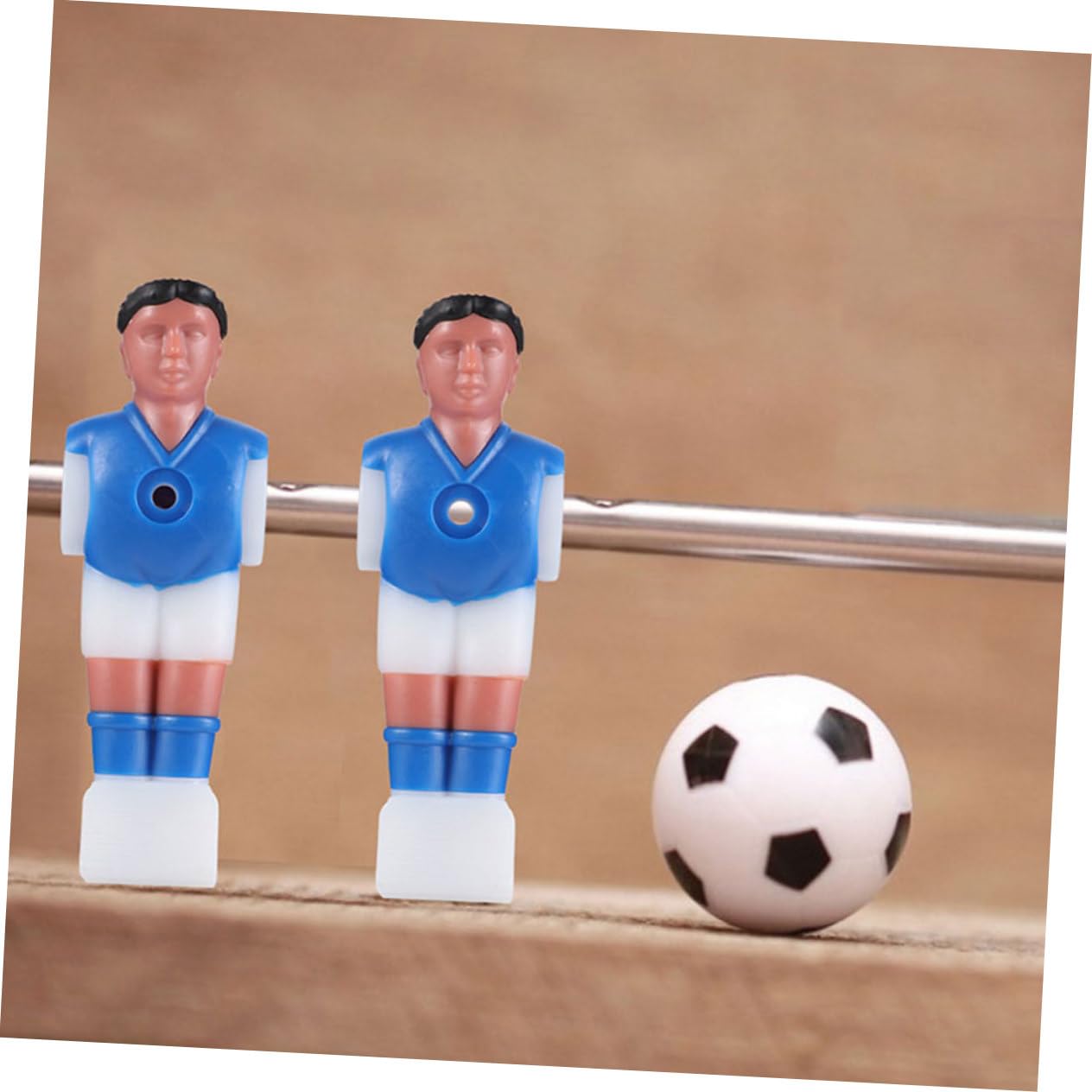 POPETPOP Set 12 Giocatori Calcio Balilla Rosso e Blu in Plastica Resistente, Figure Sostitutive Per Tavolo Da Calcio Balilla, Accessori Per Gioco Indoor e Famiglia