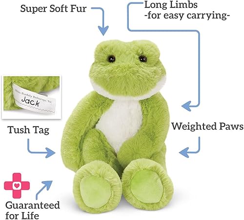Miniatura 6 de Vermont Teddy Bear Buddy Frog - Peluche de rana, verde, 15 pulgadas