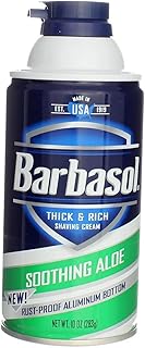 Barbasol Beard Buster Shaving Cream Soothing Aloe 10 oz (Pack of 4)