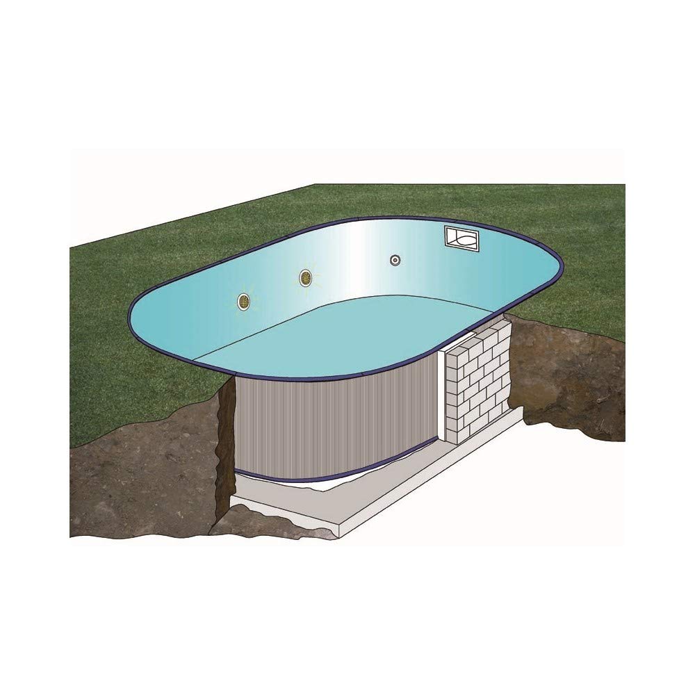 Gre kpeov7059 Piscina enterrée Acero Oval Madagascar