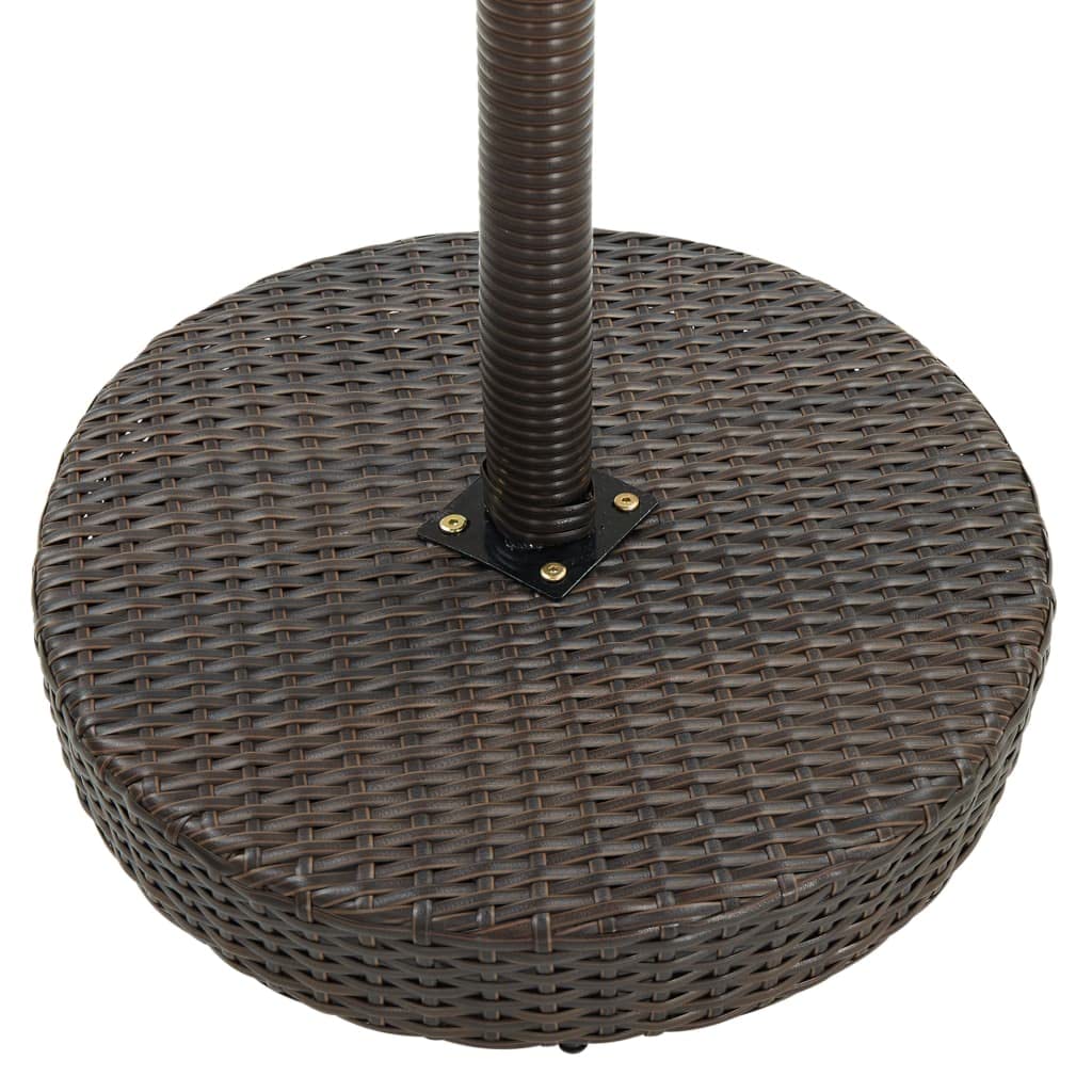 vidaXL Conjunto de Bar para Jardín 5 Piezas Mesa Silla Asiento Patio Terraza Balcón Barra Bistró Muebles Mobiliario Ratán Sintético Marrón