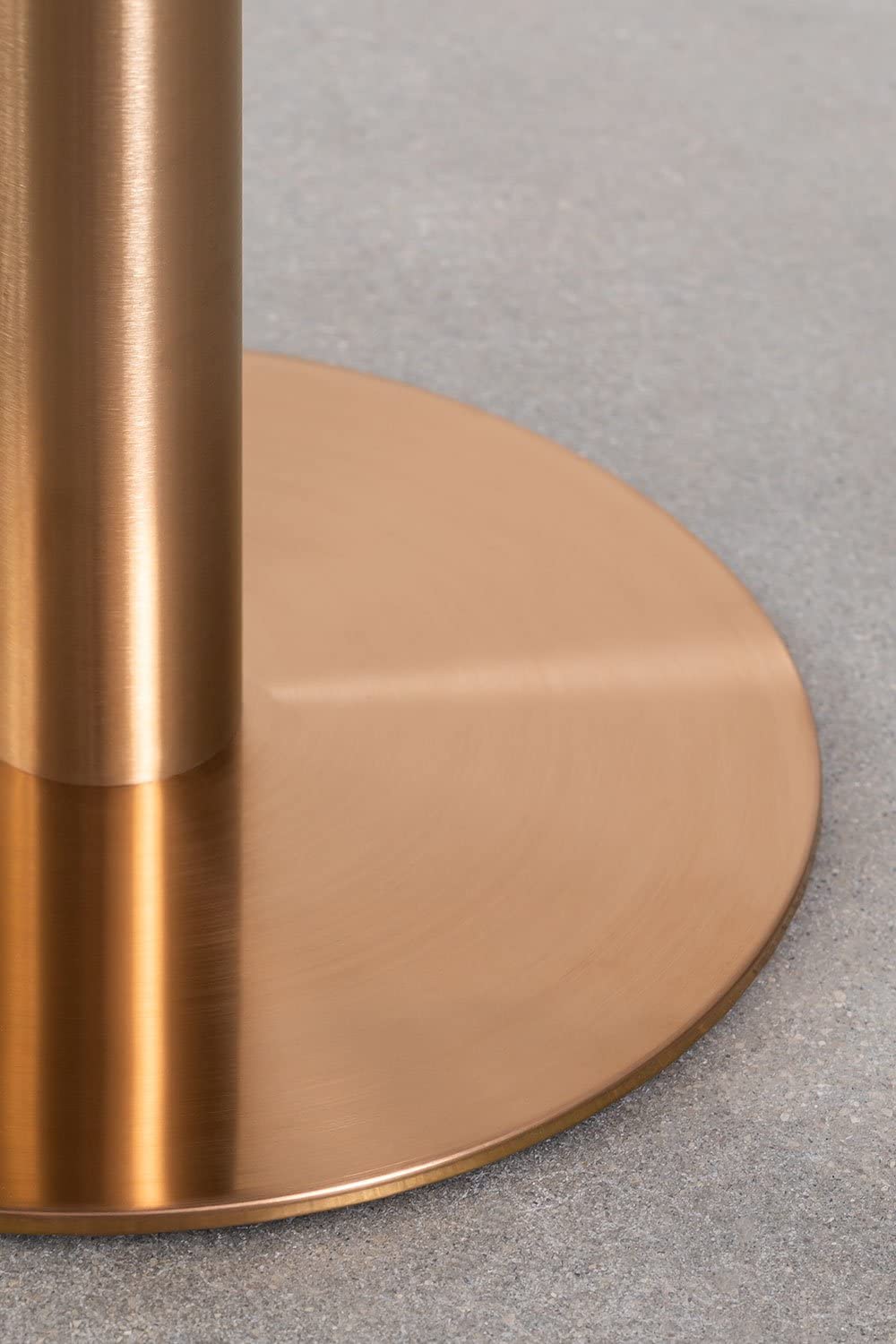 SKLUM Table Haute de Bar Ronde en Marbre (Ø60 cm) Cosmopolitan Or Rose