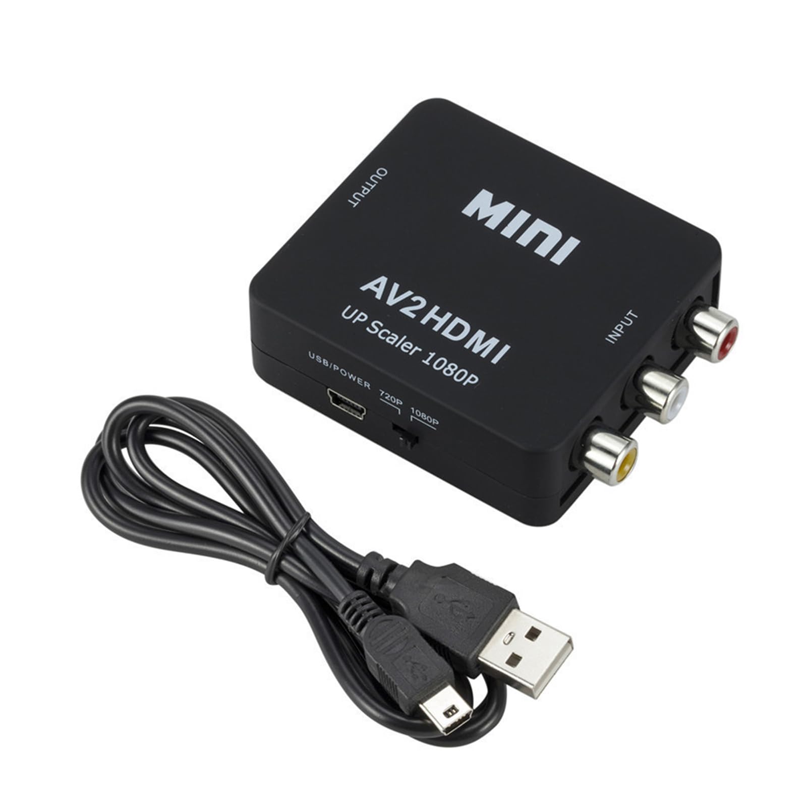 RCA HDMI 変換 コンバーター、AV to HDMI 変換器 1080P…