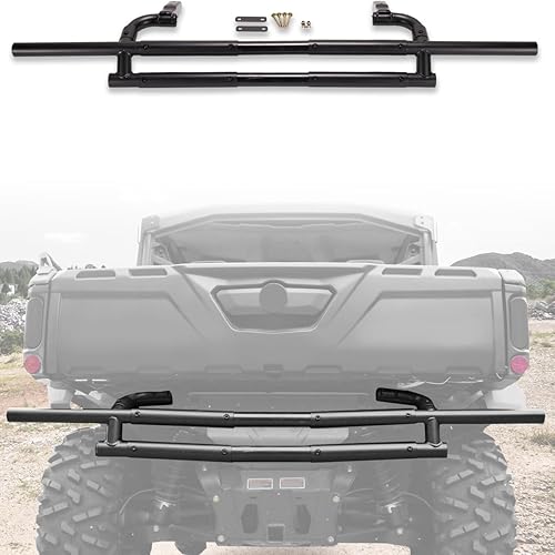 Miniatura 5 de A & UTV PRO Parachoques trasero con luz LED para Can-Am Defender (MAX) HD5 HD7 HD8 HD9 HD10 2016-2025, protector de cepillo de parachoques trasero