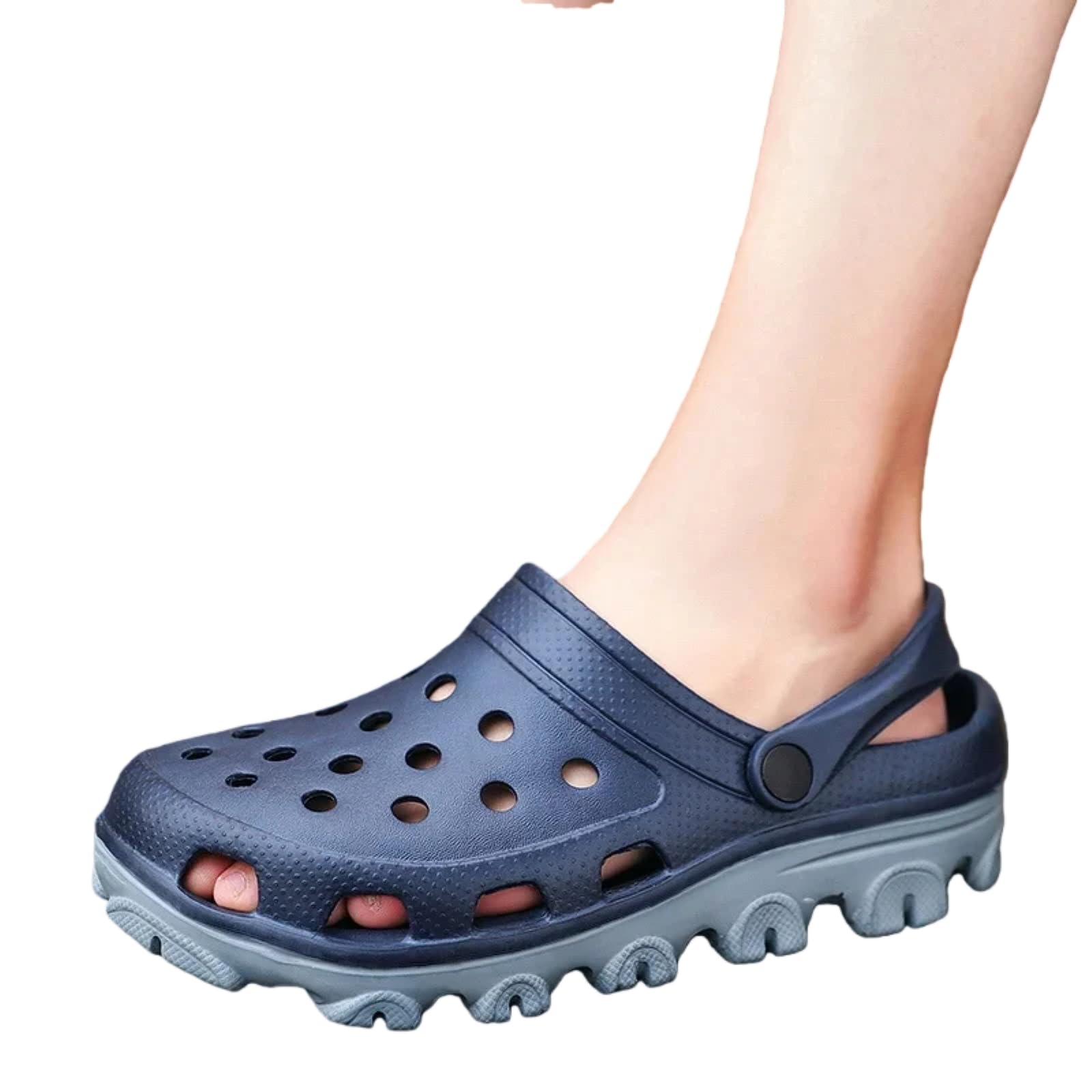 Chaussons hommes clogs légers avec semelle plateforme amortissante