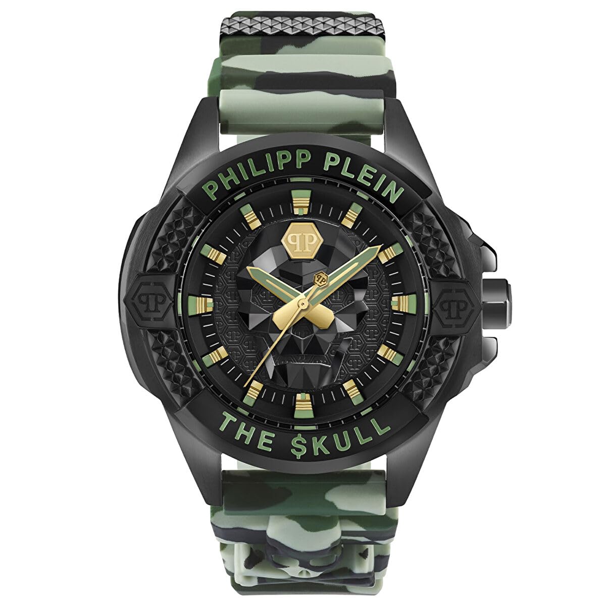 Philipp Plein Orologio Analogico Al Quarzo Da Uomo $Kull, Verde, PWAAA0821 - 4