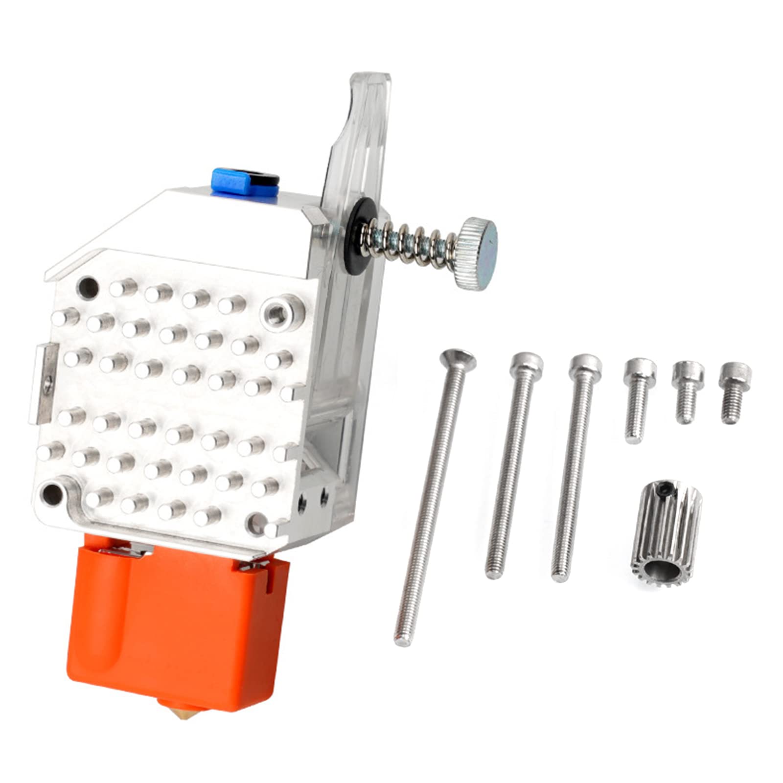 3D Drucker Metallextruder Gear Hot End Extrusion Kit/Volcano Ersatzteile Zubehör für Ender3 CR10 Zahnräder aus gehärtetem Stahl Ganzmetall Extruder Kit mit beheiztem Ende