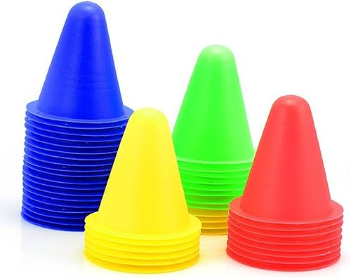 Miniatura 6 de Paquete de 30 conos deportivos, marcadores de campo de agilidad de plástico suave para fútbol, baloncesto, fútbol, patinaje en interiores y