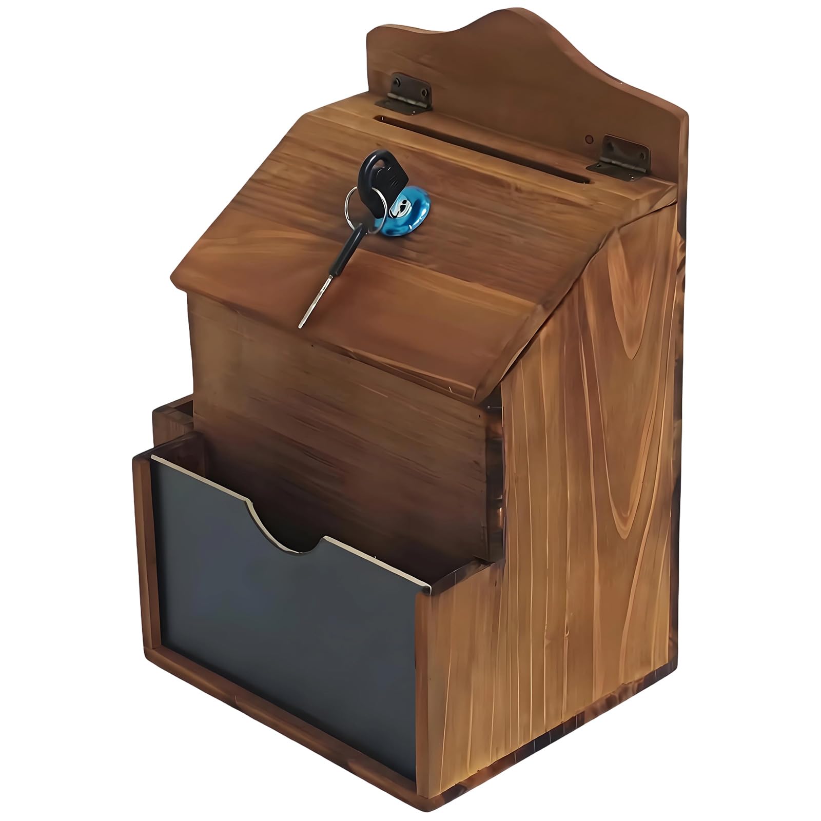 Boîte de collecte en bois pour le lieu de travail et l'école