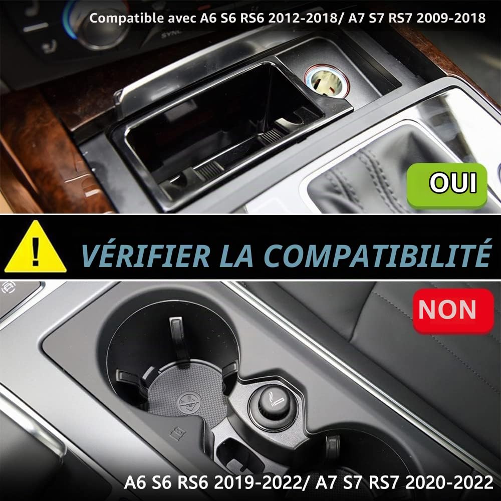 Chargeur sans Fil Voiture pour Audi A6 S6 RS6 2012-2018 A7 S7 RS7 2009-2018
