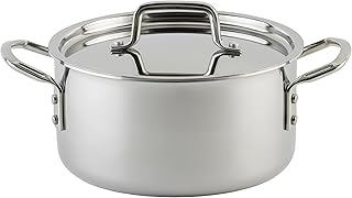 Winco Tri Ply Stock Pot Silver