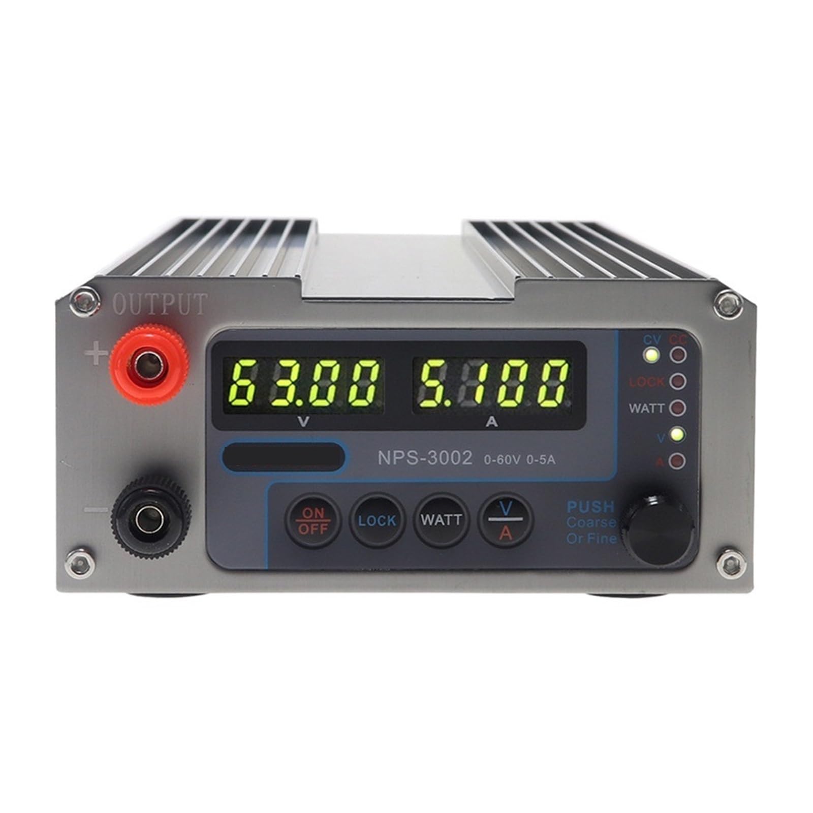 Fuentes de alimentación de CC programables Fuente de alimentación regulada de CC NPS-3002, Fuente de alimentación conmutada Ajustable, 60 V 5 A