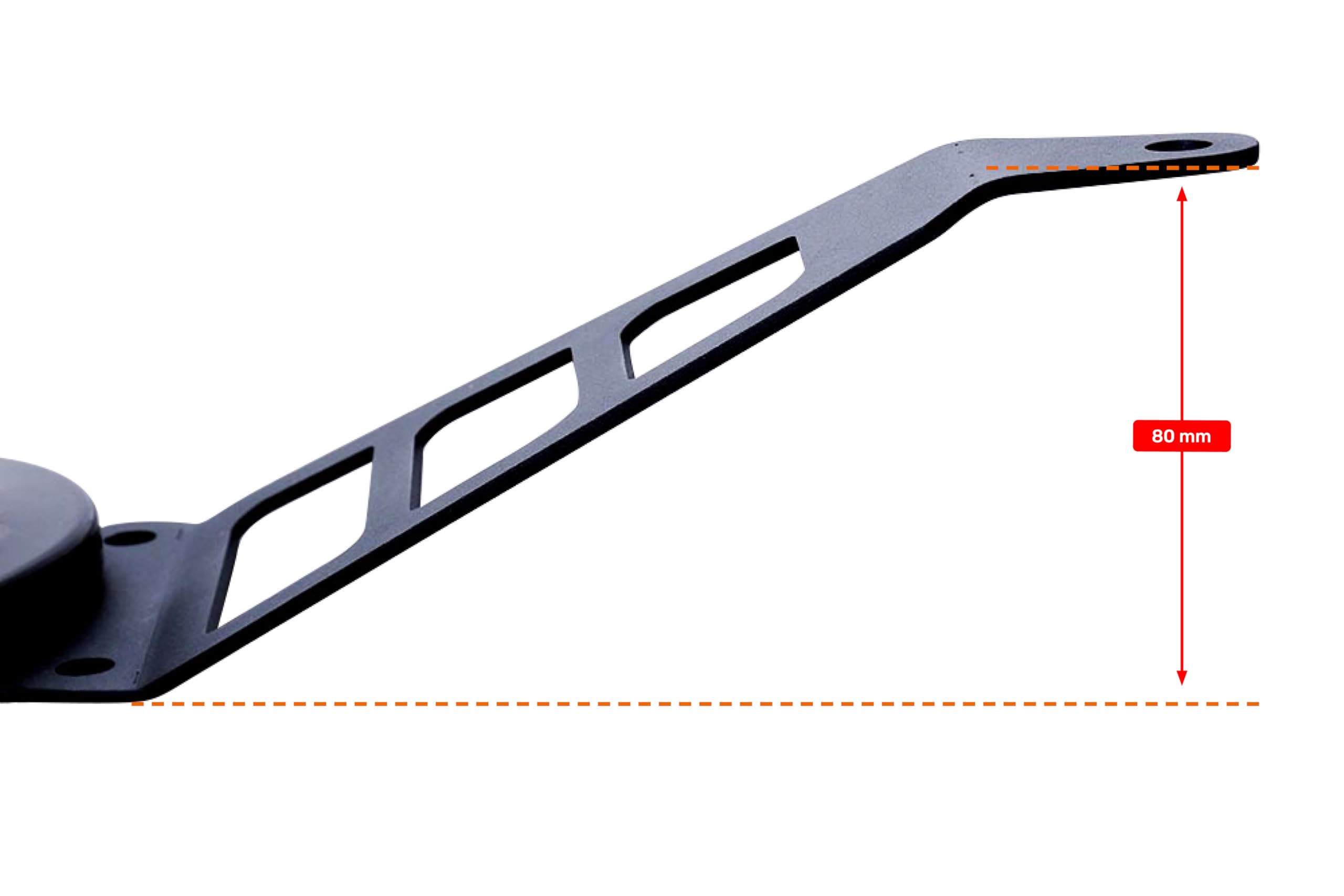 avdb-moto Auspuffhalterung kompatibel mit KTM RC 125 200 390 2017-2021 (ALUMINIUM)