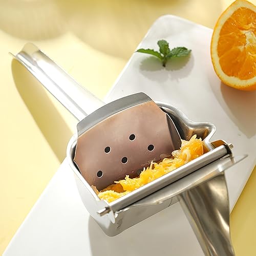 Miniatura 3 de Manual Squeeze Juicer - Manual Juice Extractor, Stainless Citrus Presser for Lemon Juicing, Handheld Fruit Crusher with 304 Stainless Steel Build,