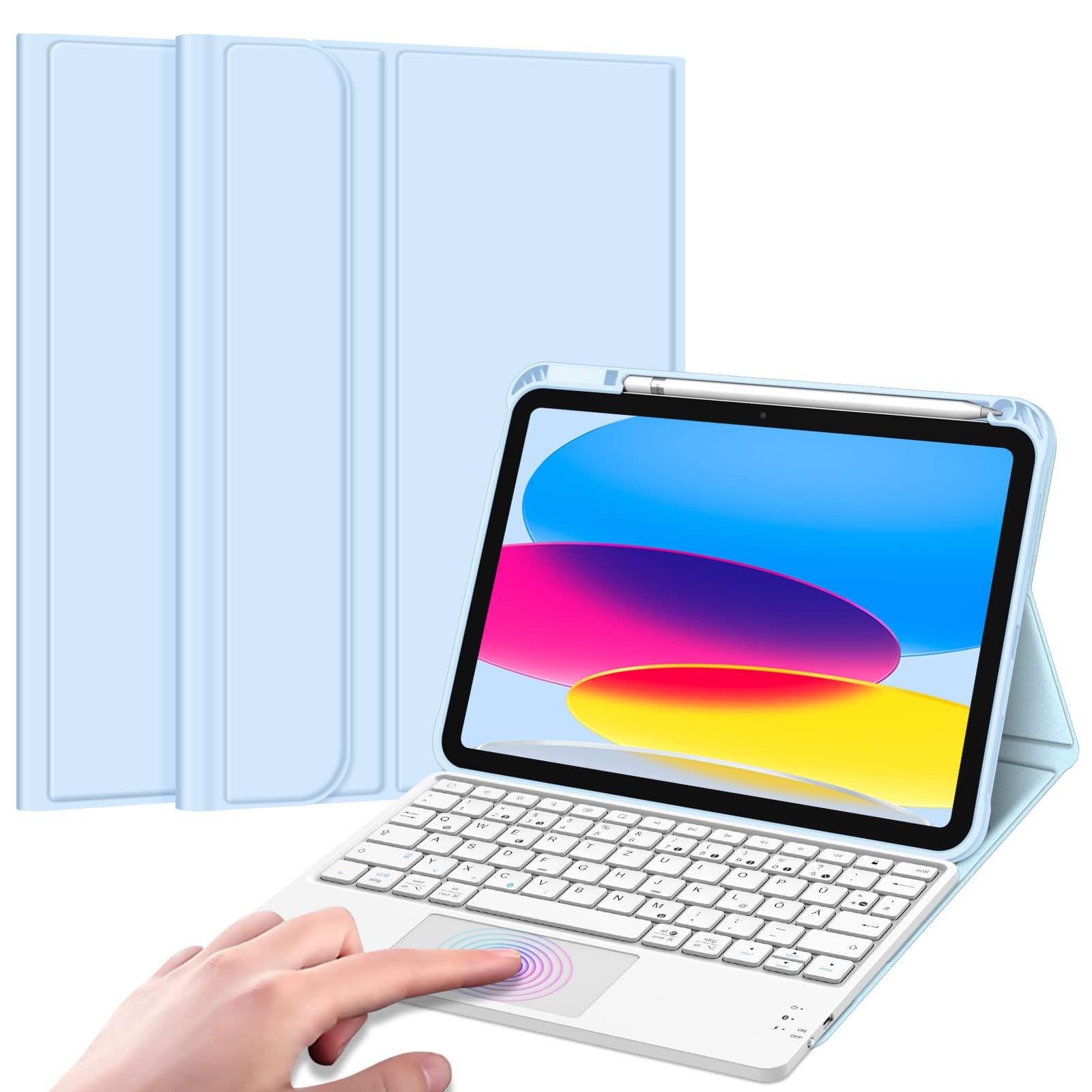 Fintie Abnehmbarer Stifthalter mit Gummiband für iPad-Case –