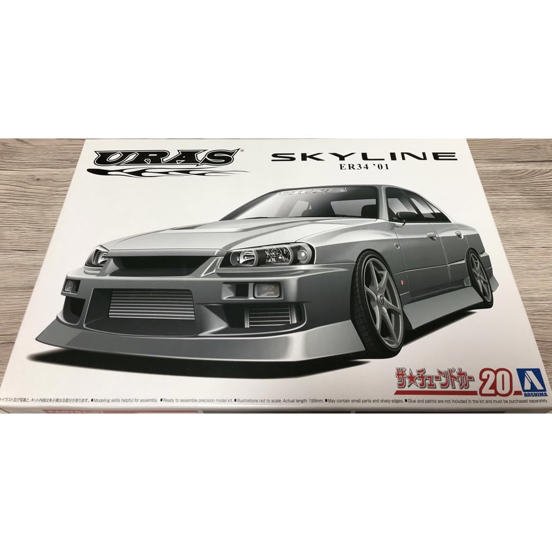Amazon.co.jp: URAS ユーラス スカイライン R34 ドリ車 D1 124