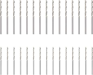 30 Pieces HSS Drill Spiral Drill 1mm 1.5mm Mini Hand Spiral Drill Wood Drill Drill Bits Metal Drill Twist Drill Bit Set for Wood Metal Iron Aluminum Plastic (Total Length 34mm 40mm)