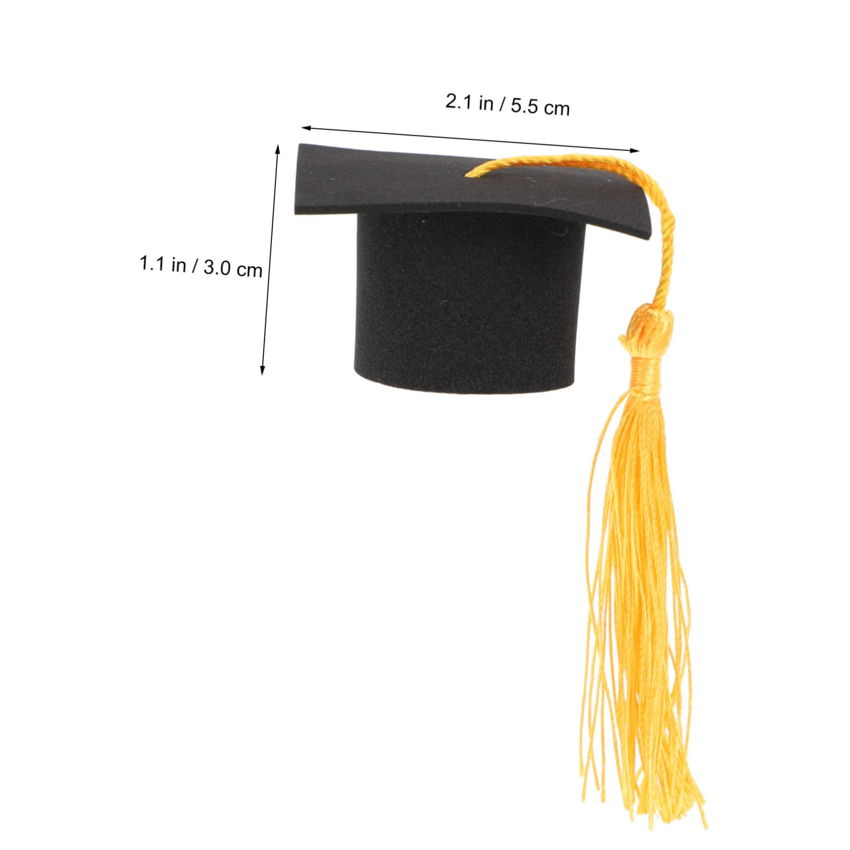 ibasenice 10 Set Di Decorazioni Per Torte Cappelli Da Laurea Mini Topper Per Torte Da Festa Ornamenti Leggeri E Attraenti 10 Pezzi*10