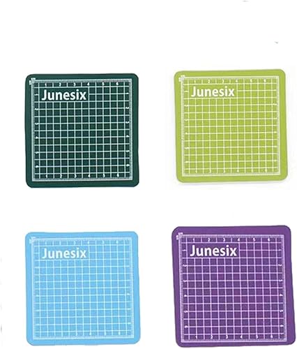 4 piezas de mini almohadilla de corte autocurable para manualidades, pequeña alfombrilla de corte antideslizante para álbumes de recortes,