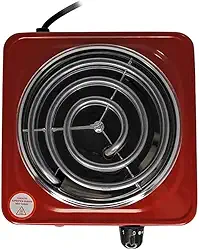 Fogareiro Elétrico Portátil 1000w 1 Boca 220V (VERMELHO)