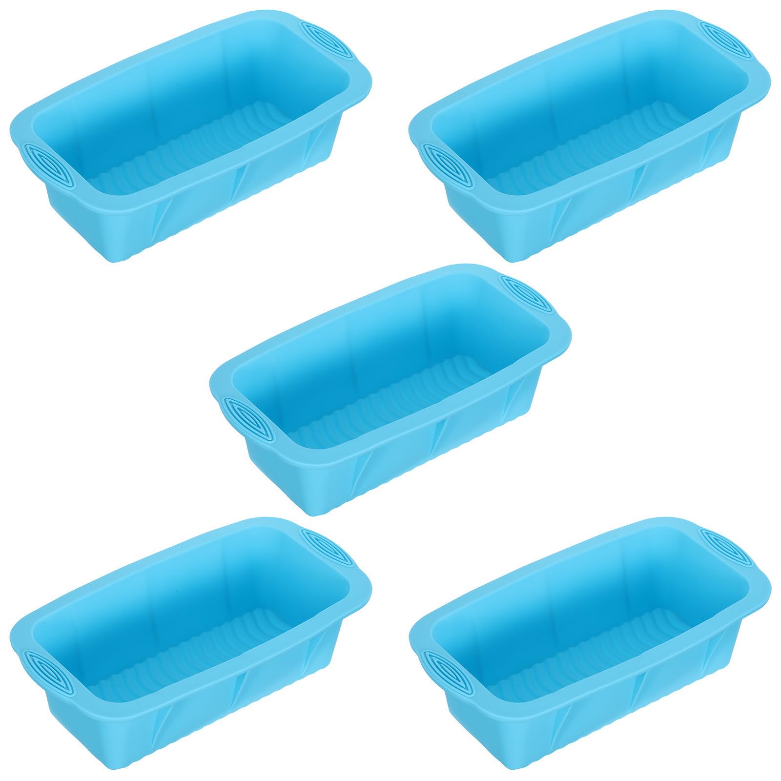 Molde para Barra de Hielo de Silicona Reutilizable, 5 Piezas | Extragrande para Baño de Hielo y Actividad de Verano, Apilable, Liberación Fácil, Grado Alimentario