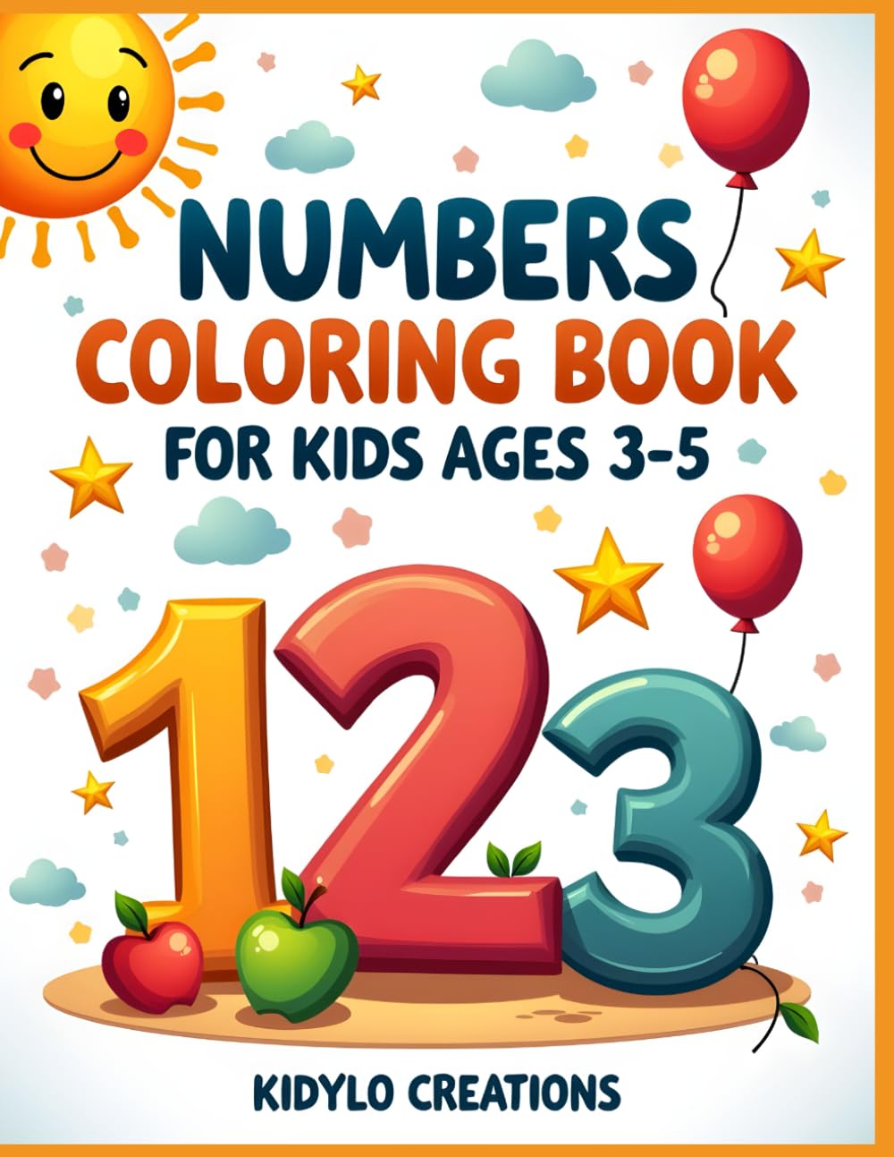 Numbers Coloring Book for Kids Ages 3–5: Fun Numbers 1 to 10, Big Easy Designs and Simple Counting Pictures for Preschoolers (Easy Coloring Pages for Preschool Kids)