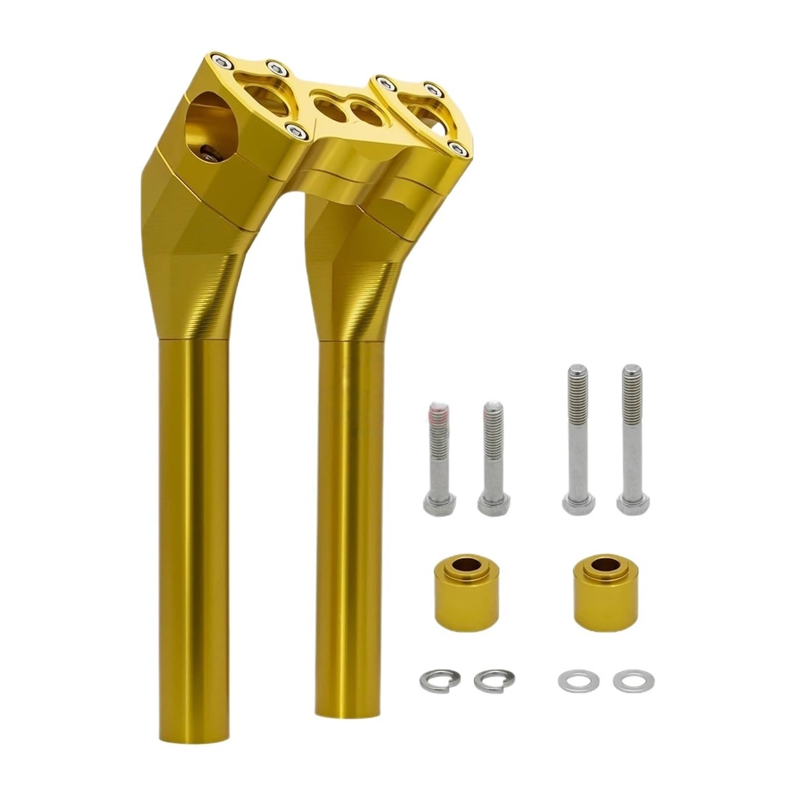 Części Motocyklowe Styl MX 1-1/8 "kierownica T-bar 6"-12" Podnośniki Typu Pullback Pasuje Do Harley Sportster Dyna Softail Street Zacisk Wspornika Kierownicy(10-Gold)