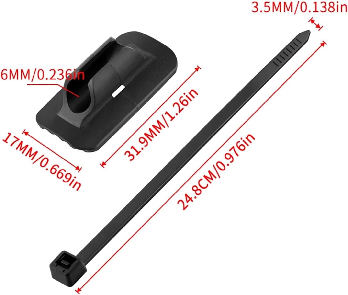Bicycle C-Clips Clamps 8 Pcs Bicycle Gear Shift and Brake Cable Clamps, Fasteners Suitable for Mountain Bikes Road Bike Frames