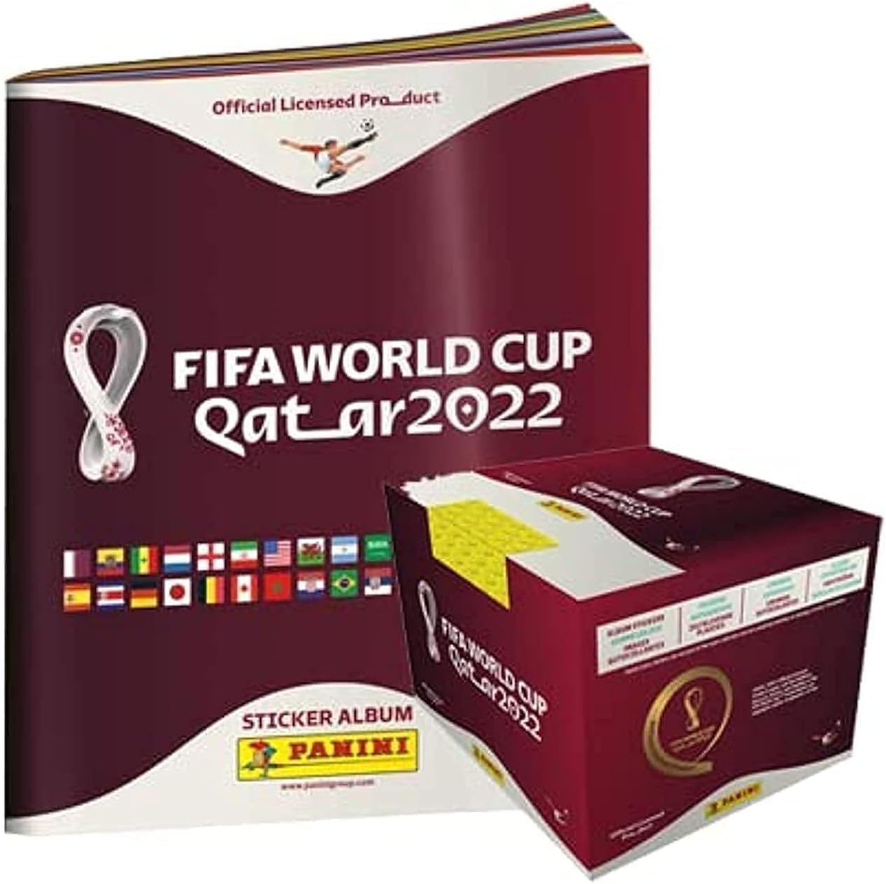 Panini FIFA World Cup Qatar 2022 Official Sticker Series (1 x Softcover Album + 1 x 100 Display)