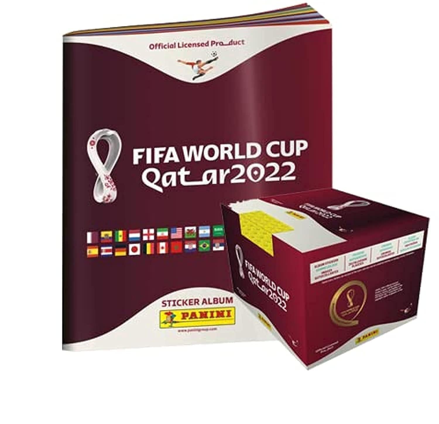 Panini FIFA World Cup Qatar 2022 Official Sticker Series (1 x Softcover Album + 1 x 100 Display)
