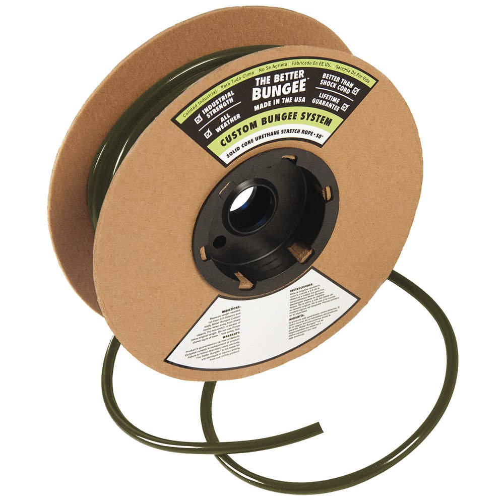 Bungee Rope, Military Green, 1/4 in. D