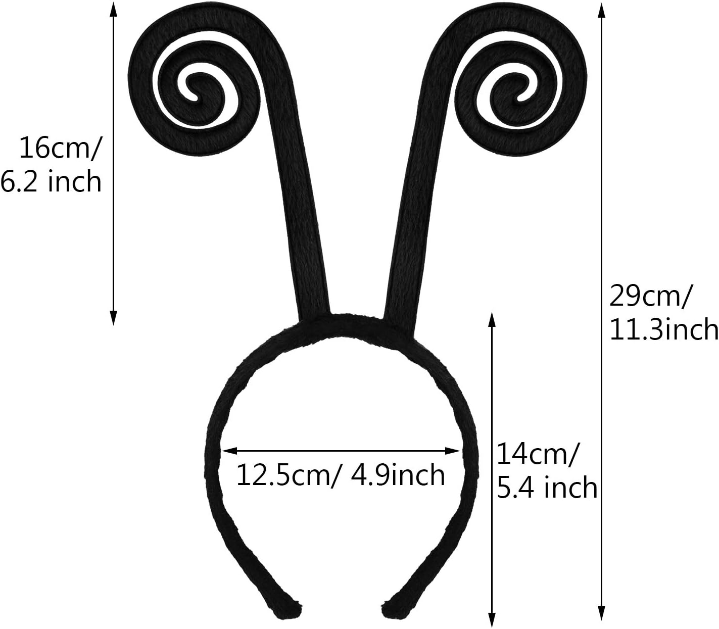 meekoo 2 Pcs Blue Headband Feathers Book Character Costume Blue Fuzzy Hair Band for Festivals School Party Accessory