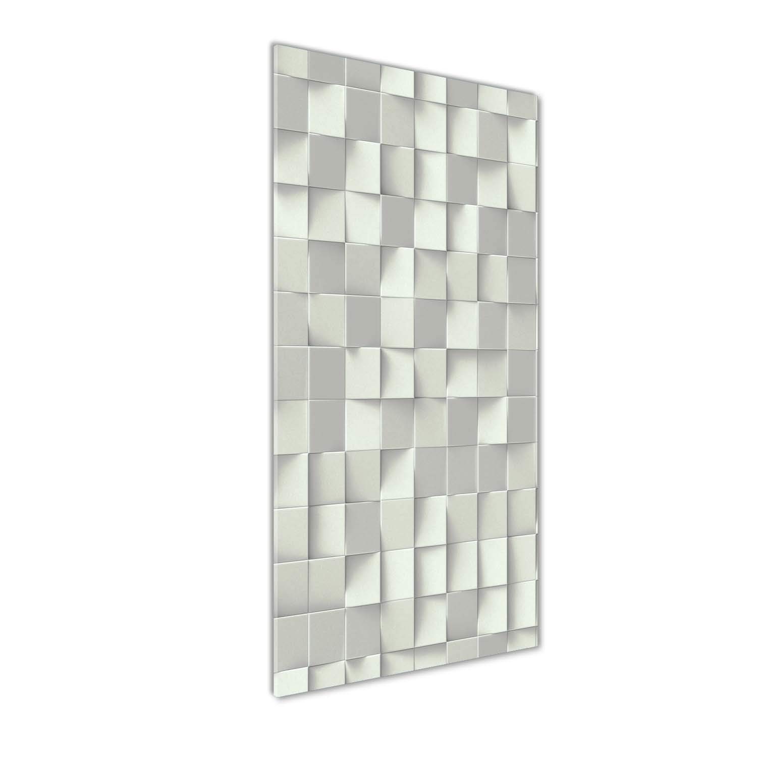 Déco mural derrière le plastique 50x125 Tulup image sur verre beige géométrique