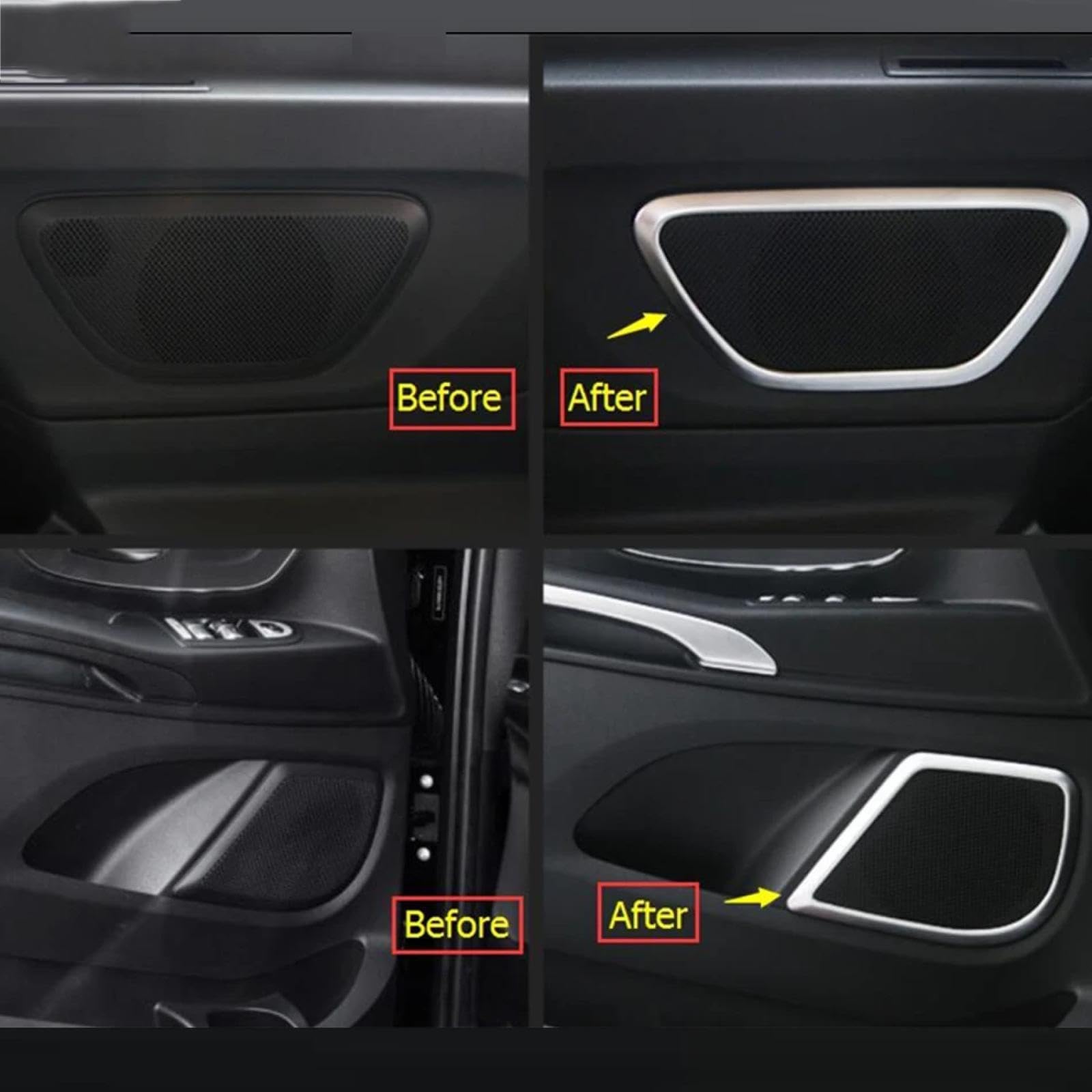 Osłona Głośnika Audio na Samochodowe dla Mercedes-Benz Vito W447 2014-2019, Wewnętrzny głośnik stereo w drzwiach zestaw osłon audio listwa wykończeniowa