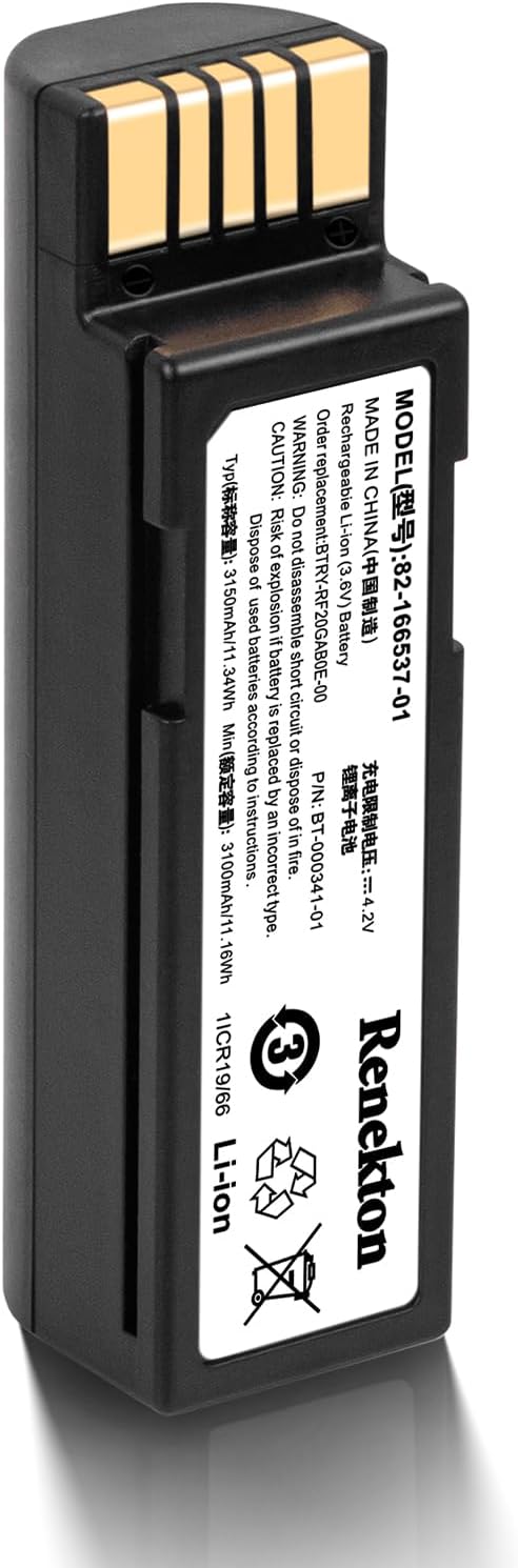 (10PCS) Battery Replacement for Barcode Scanning Collector Zebra DS8178 DS8100 DS8170 AS-000231 CR8178-SC 82-176890-01 71-176890-01 BTRY-DS81EAB0E-00 SUPR-DS81E000E-00 AS-000231-01