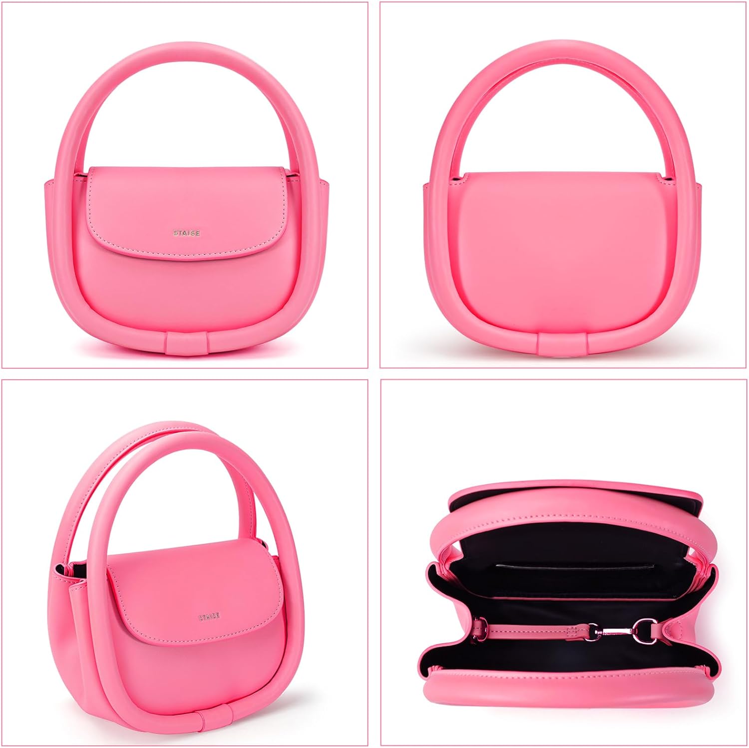 Designer Top Handle Shoulder Bags for Women, Trendy Mini Crossbody Purses, Women’s Leather Handbags with Straps - Image 5